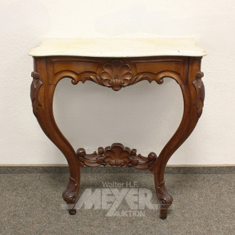 Wandkonsole mit Marmorplatte