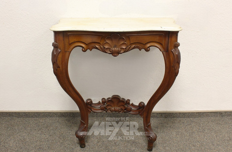 Wandkonsole mit Marmorplatte