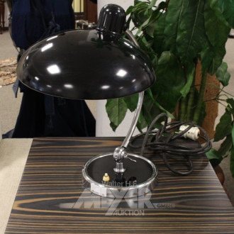 Vintage-Tischlampe, schwarz