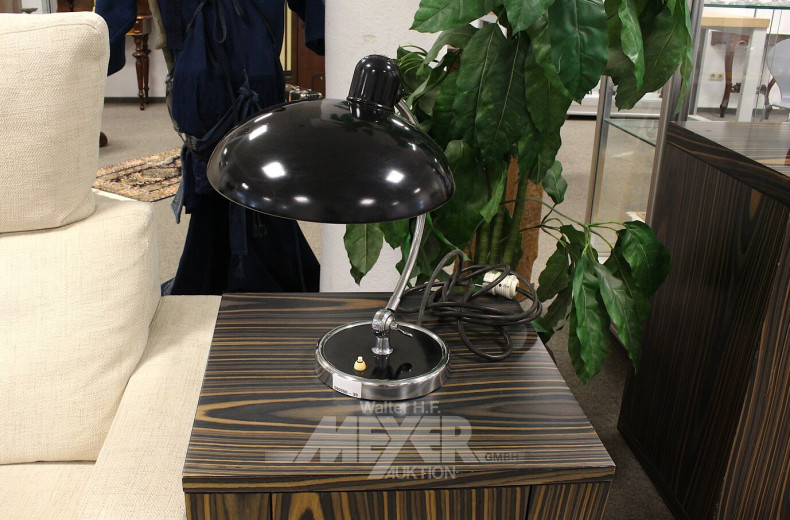 Vintage-Tischlampe, schwarz