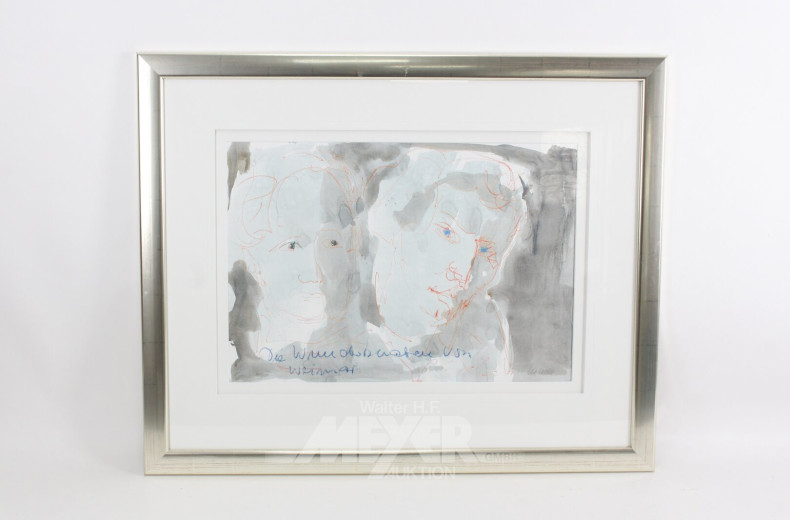 Farblithographie "Die Wunderknaben von Weimar"