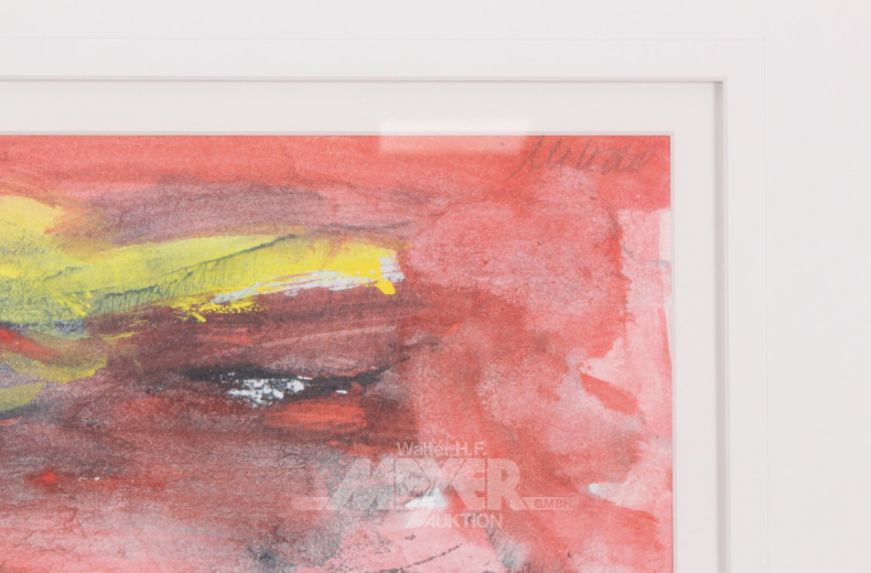 Farblithographie "Baumlandschaft II"