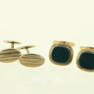 2 Paar Manschettenknöpfe