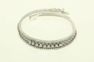 Armband, besetzt mit 9 Brillanten von zus. ca. 0,20 ct.