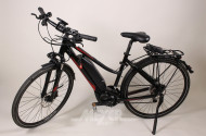 Damen-Trekking-E-Bike, schwarz/rot