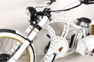 Power-Bike, Retro-Cruiser, E-Bike, weiß