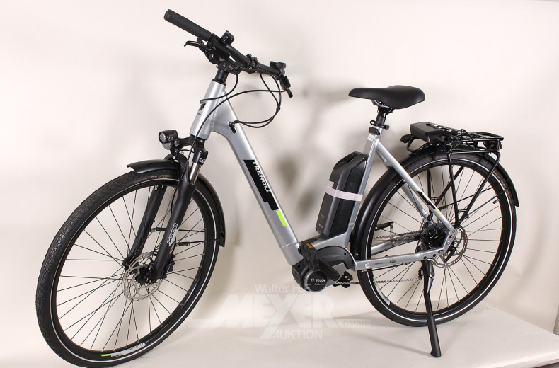 E-Bike, Tiefeinstieg, silberfarben