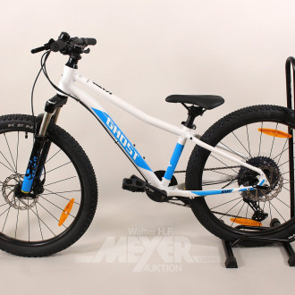 Jugend-Fahrrad, weiß/blau, 24 Zoll, Rahmen 30 cm
