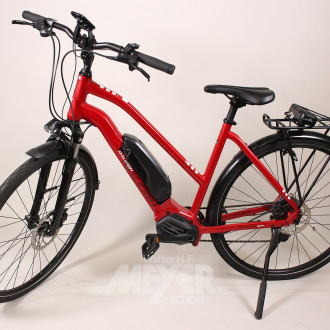 Damen-Trekking-E-Bike, rot, 50 Zoll