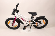 Kinderfahrrad, weiß/lila, 16 Zoll, Rahmen 23 cm