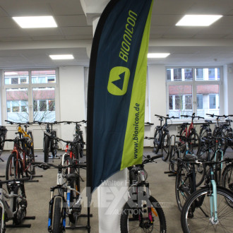 Werbedisplays-Fahnen mit Ständern