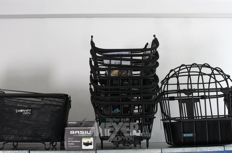 22 Posten div. Fahrradkörbe, versch. Hersteller