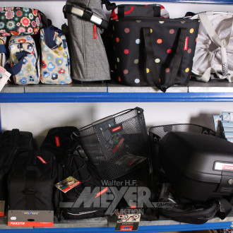 umfangr. Posten Fahrradtaschen und -körbe, versch. Hersteller ca. 45 Stück