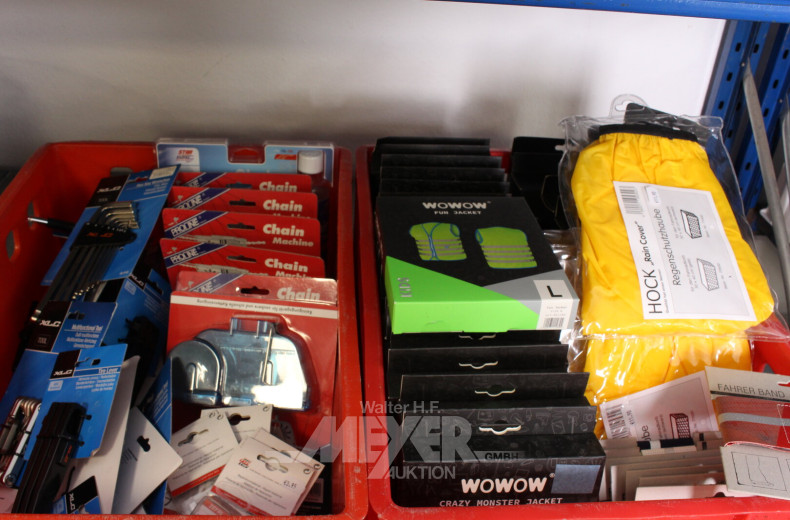Posten Fahrradwerkzeuge, Warnwesten und Zubehör