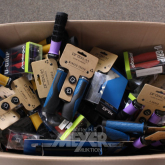 gr. Posten Fahrradgriffe, Sattelstangen, Bremsbelege etc.