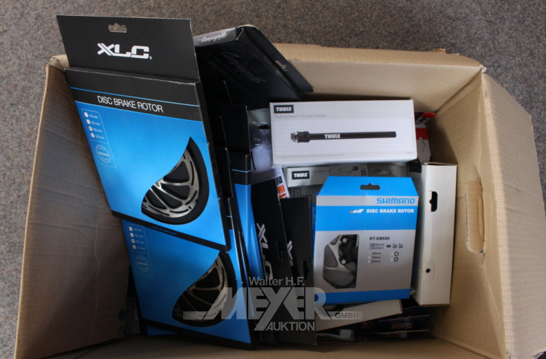 gr. Posten Fahrradgriffe, Sattelstangen, Bremsbelege etc.