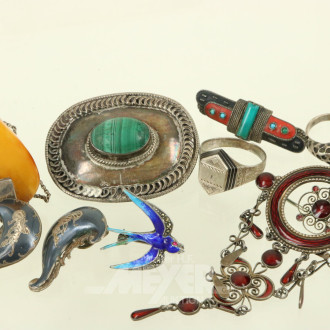 Konvolut Silberschmuck, u.a.