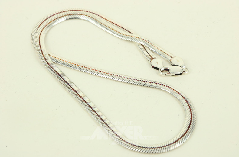 Fischgrät-Halskette in 925er Silber