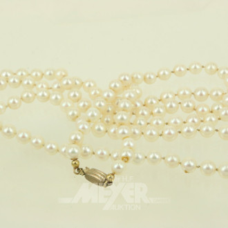 Perlenkette mit Schließe in 333 GG