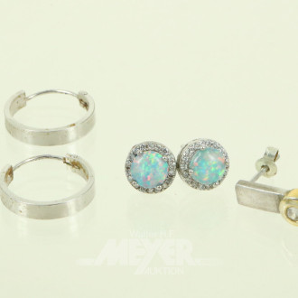 2 Paar Ohrstecker / Creolen