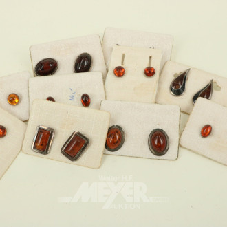 Posten div. Bernstein-Ohrringe