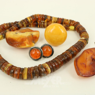 Konvolut Bernsteinschmuck