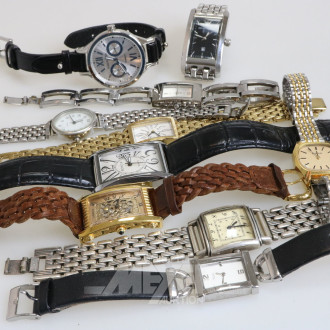 Konvolut Armbanduhren, u. a. Dyrberg/Kern u. Emporio Armani