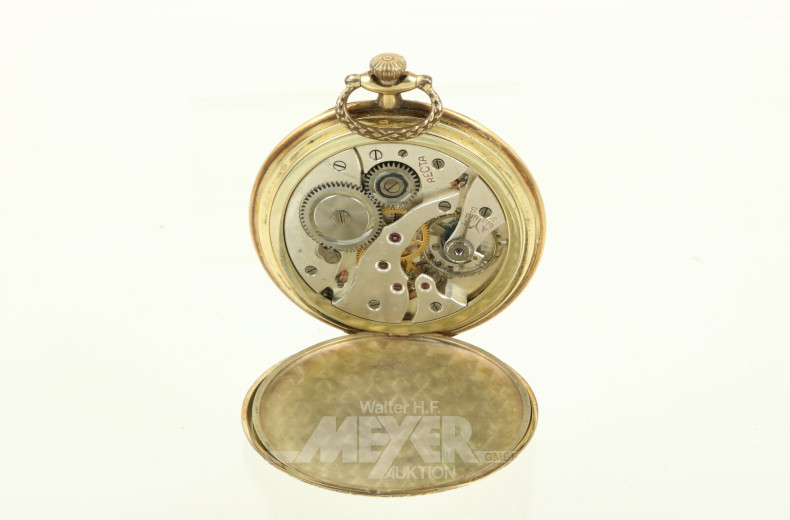 Taschenuhr mit Sekundenzeiger auf 6 Uhr