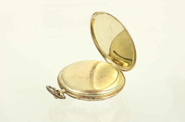 Taschenuhr mit Sekundenzeiger auf 6 Uhr