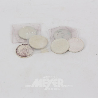 Minimünzalbum mit u.a. BRD D-Mark Gedenkprägungen und etwas Ausland