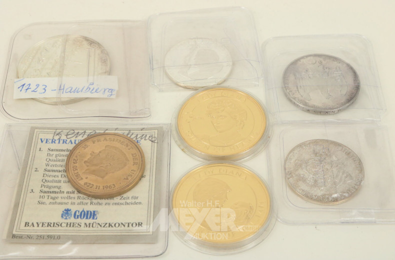 Kl. Konvolut Sonder- u. Gedenkprägungen