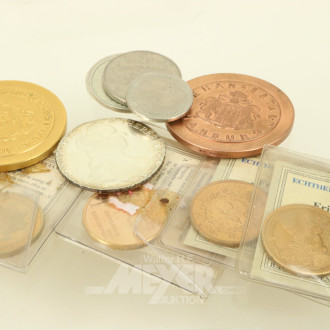 Kl. Konvolut Münzen, best. aus: