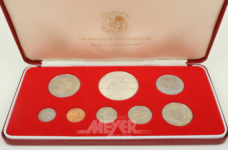 Münzsatz Liberia 1978