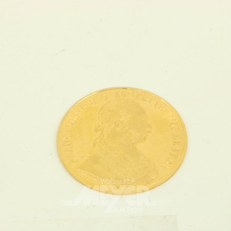 Goldmünze Österreich 4 Dukaten Franz Joseph I. 1915 Nachprägung