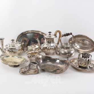 Posten Kannen, Schalen u. Dekorationen