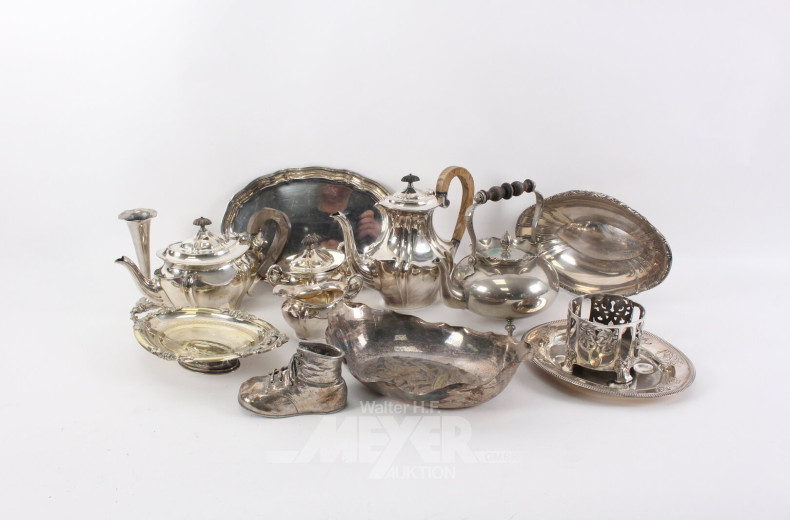 Posten Kannen, Schalen u. Dekorationen