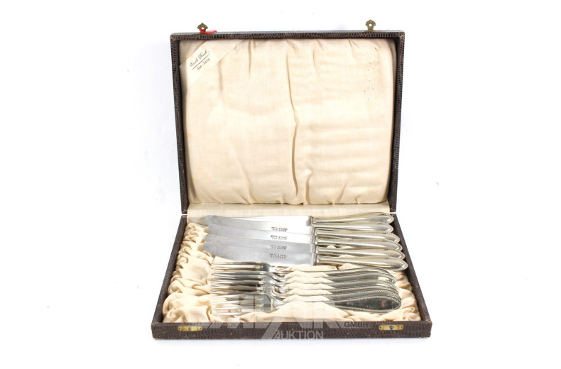 Besteck 12-teilig, im Besteckkasten