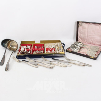 Posten div. Besteckteile