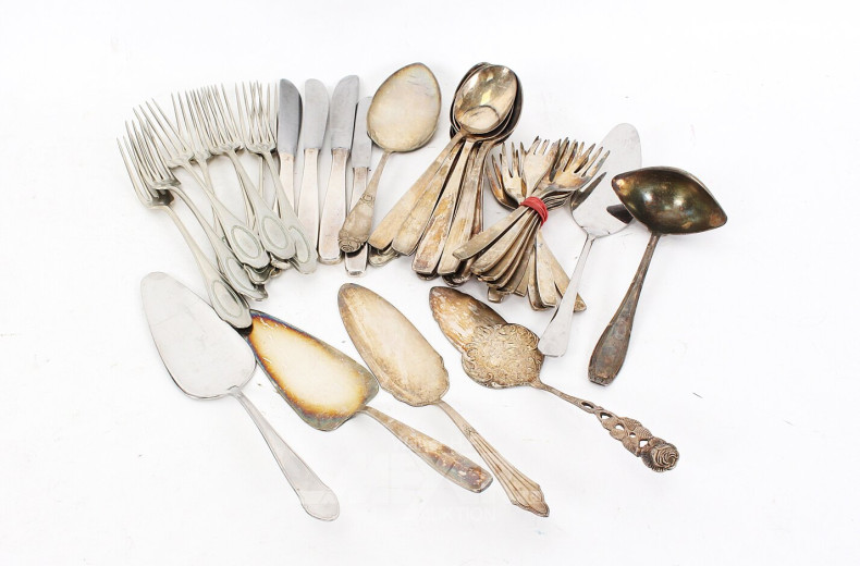 Posten div. Besteckteile