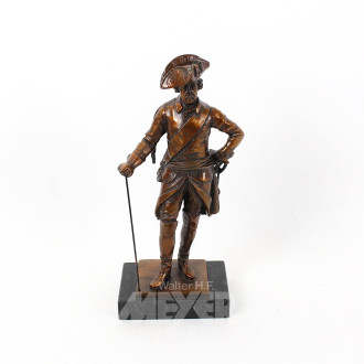 Skulptur "Der alte Fritz", bronziert