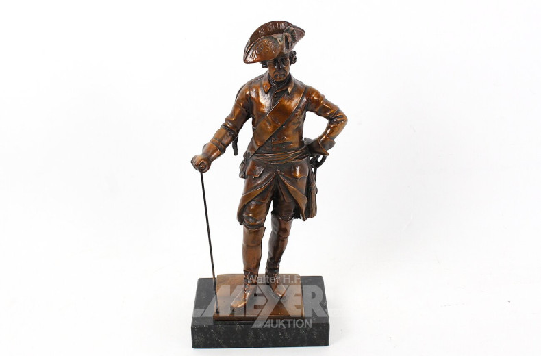 Skulptur "Der alte Fritz", bronziert
