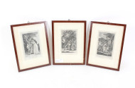 3 Kl. Kupferstiche, gedruckt für das Lady's Magazine