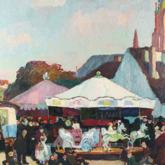 Gemälde "Jahrmarkt"