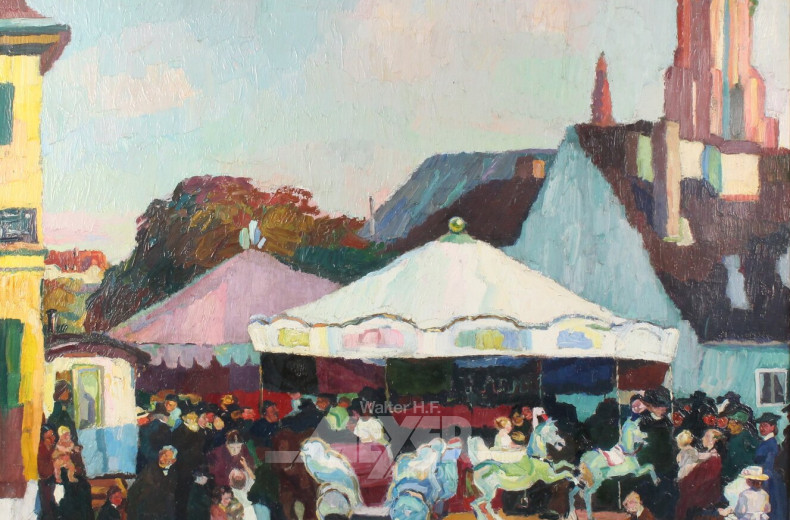 Gemälde "Jahrmarkt"