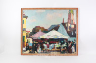 Gemälde "Jahrmarkt"