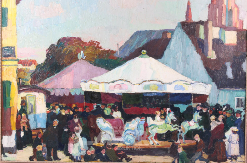 Gemälde "Jahrmarkt"