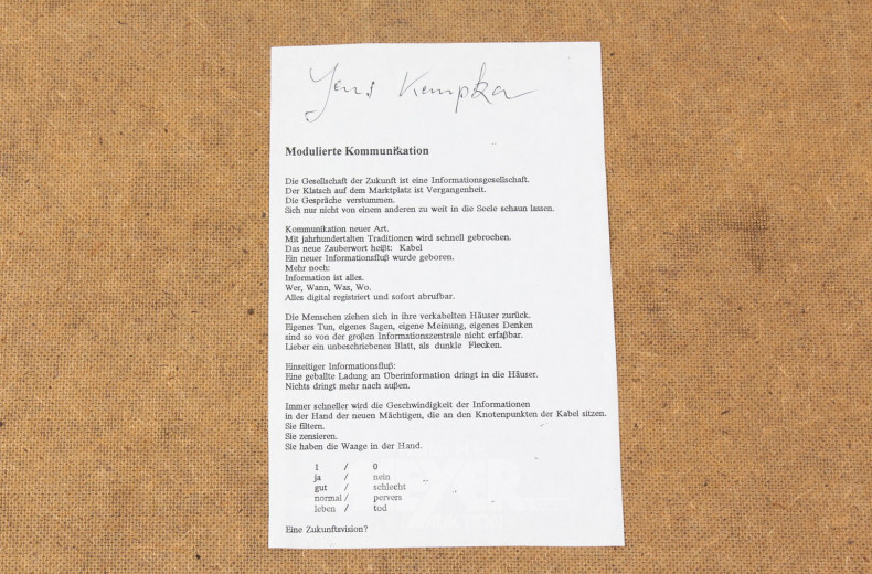 Gemälde "Modulierte Kommunikation"