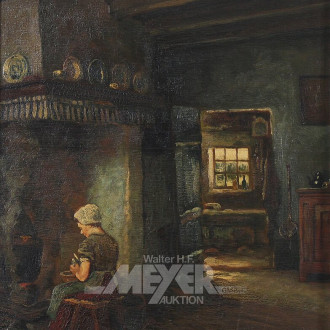 Gemälde "Küchenarbeit"