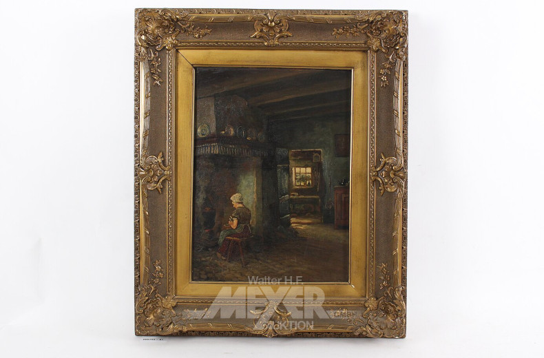 Gemälde "Küchenarbeit"