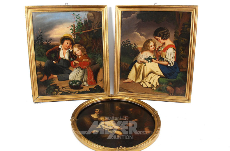 3 Bilder "Geschwisterszenen"